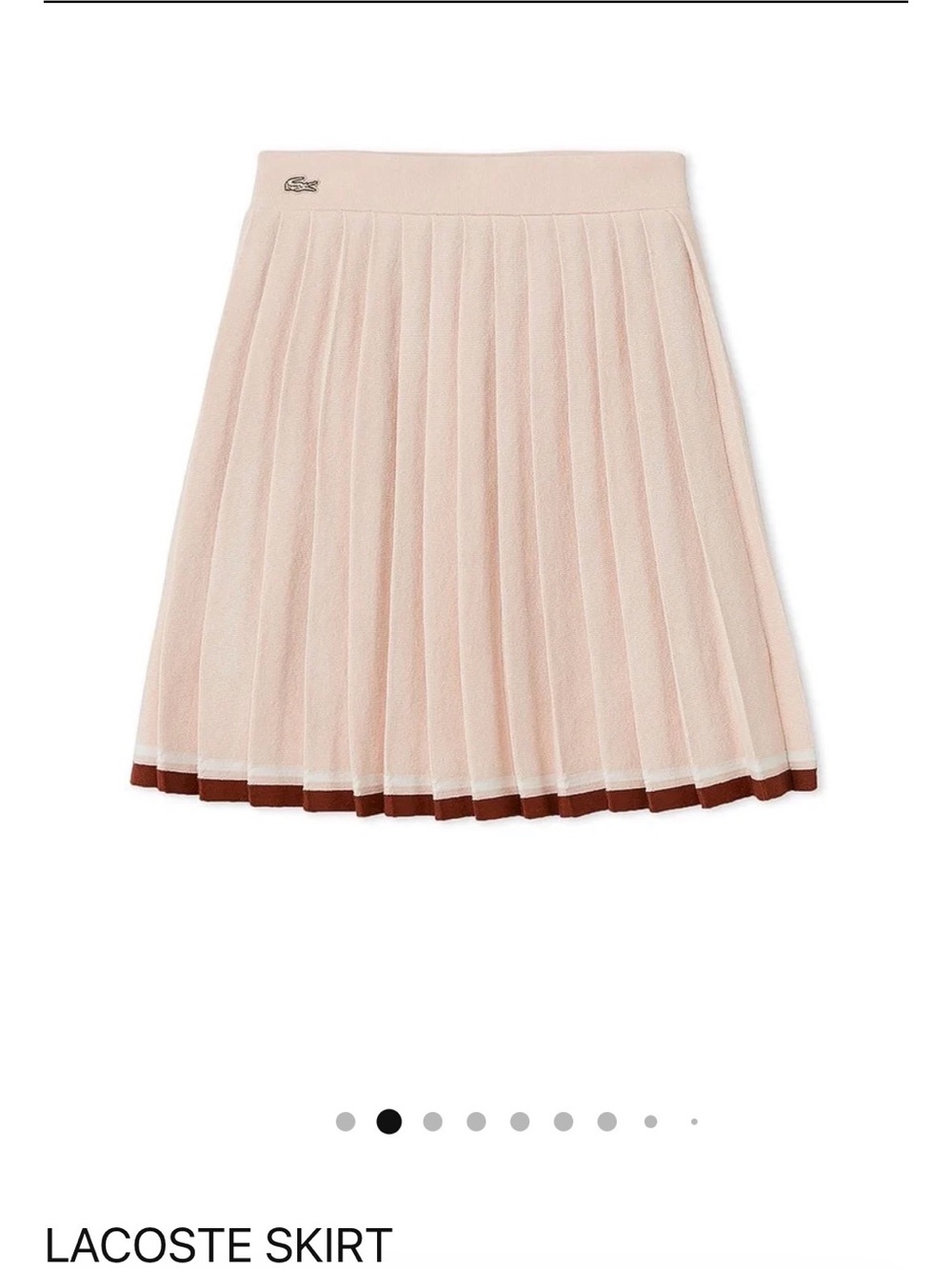 LACOSTE X SNIDEL Pale Pink Skirt